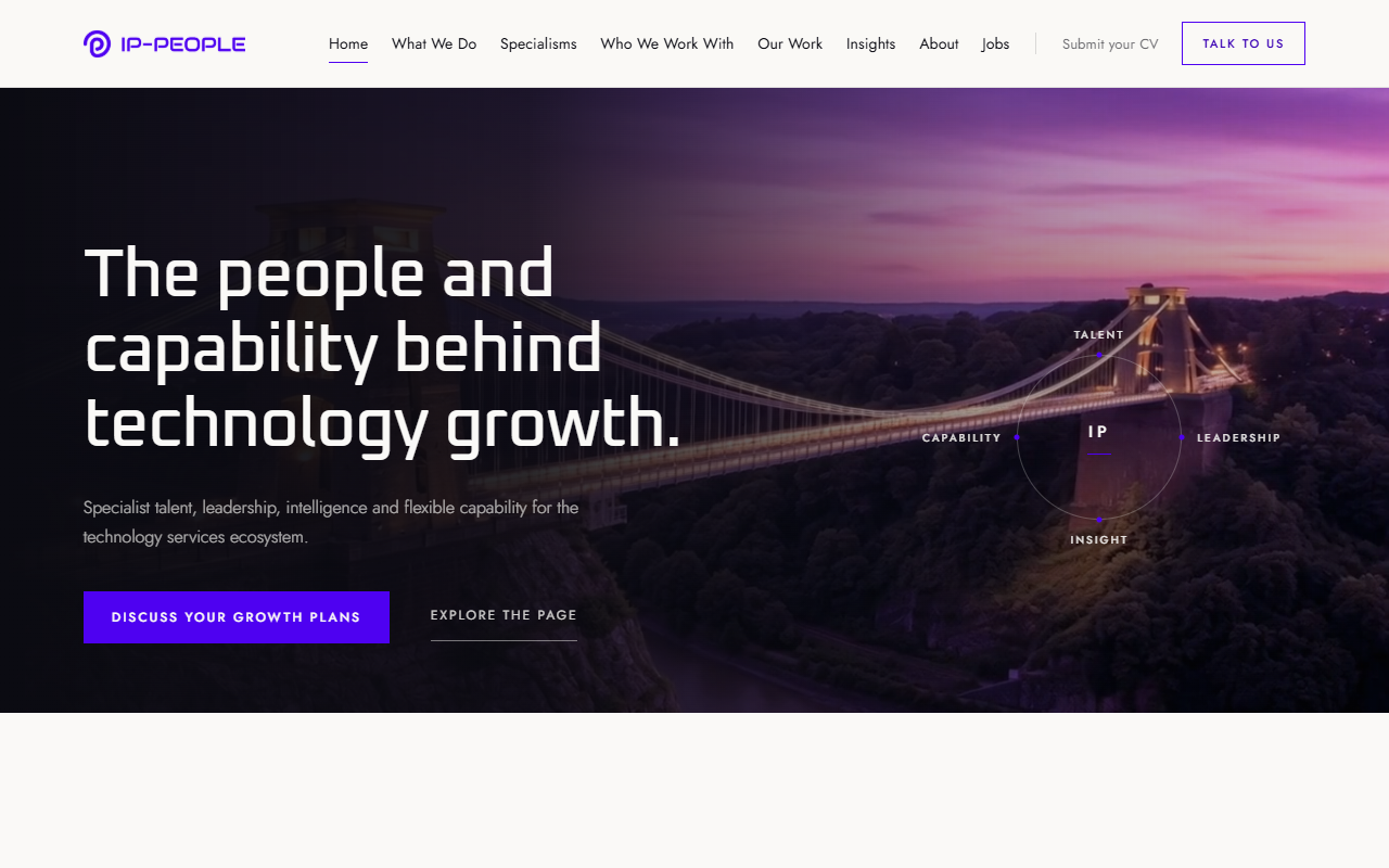 IP People website screenshot