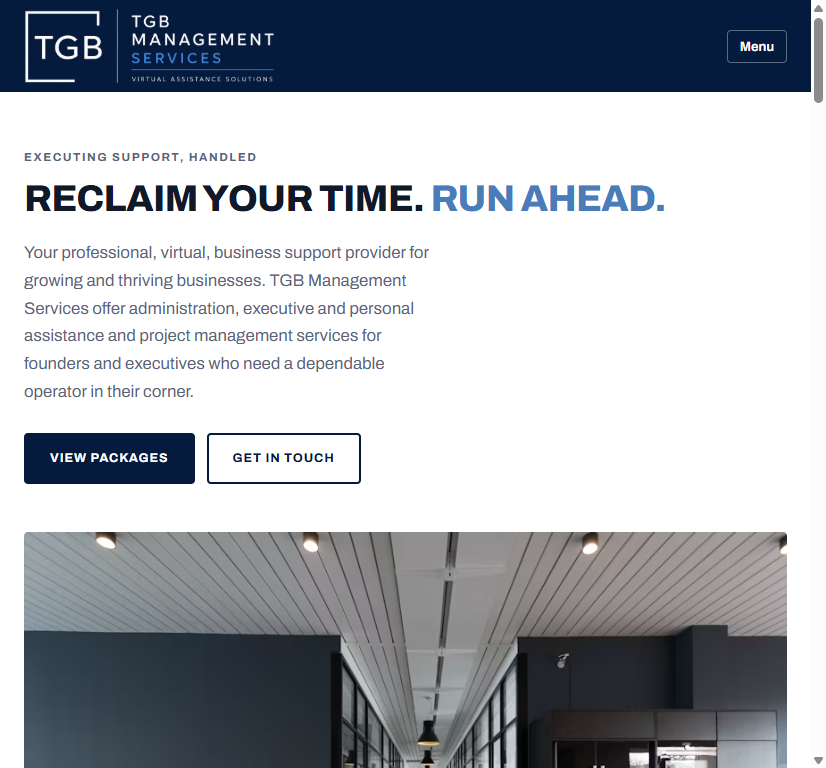 TGB Management Services website screenshot